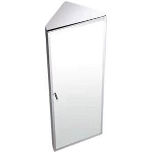 미니 수납장 화장실 코너 욕실 30X60 유광 좌측 욕실장 보관 선반 거울 철사