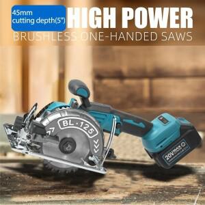 마키타 브러시리스 원형톱 125mm 5인치 무선 전기톱 목재 절단 공구 가정용 DIY 18v 배터리용