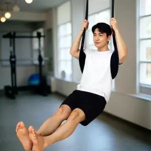 척추 분리증 자세교정 허리 보호대 허리견인기