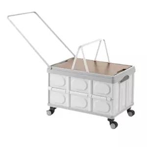 바퀴달린 캠핑 폴딩박스 카트 차박 바스켓 바퀴 접이식카트 폴딩 플라스틱