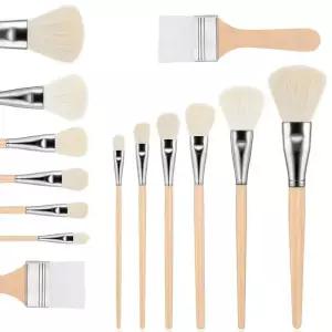 부채붓 7 개 페인팅 브러쉬- 아크릴 페인트 브러쉬 수채화 유화 페이스 바디 아트 블렌딩