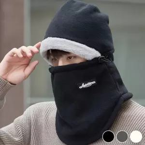 스트링 조절 풀커버 플리스 마스크 후드 넥워머 플리스워머 얼굴방한용품