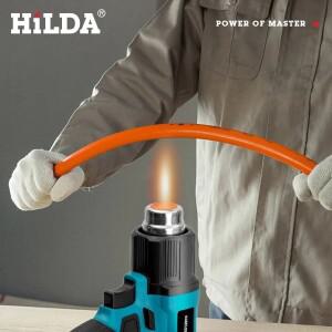 휴대용 열풍총 충전식 무선 300-550 ℃ Makita 18V 배터리용 노즐이 있는 온도 조절식 전기 히트건