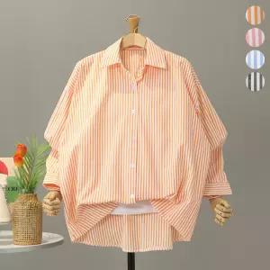 [모노시크] 겐프니 비비드 스트라이프 셔츠_MNBS658