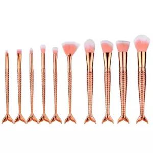 [베스트TOP100] 인어공주 브러쉬 메이크업 화장 브러쉬 10종세트