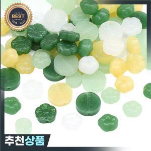 10pcs 멀티  옥 컬러 유리 구슬 DIY 쥬얼리에 대 한  호박 구리 동전 매화 꽃 모양 느슨한  만들기