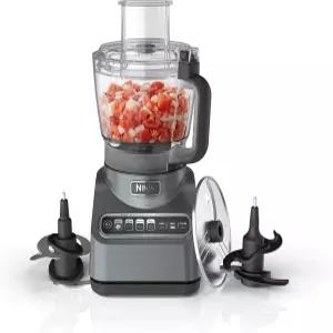 닌자 푸드 프로세서 프로페셔널 플러스 1000 피크 와트 9컵 볼 블레이드 3개 슈트 앤 푸셔 실버 BN601의