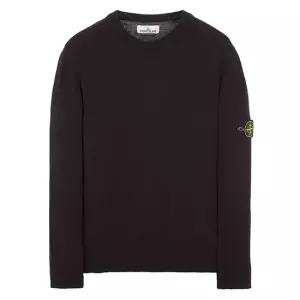 8015528D3 V0020/ 스토키네트 스티치 레귤러 핏 네이비 크루넥 니트