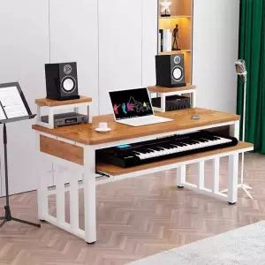 미디 책상 피아노 음악 키보드 음악작업 작업 테이블