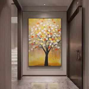 금전운 행운나무 그림액자 에이머니트리 장식 황금