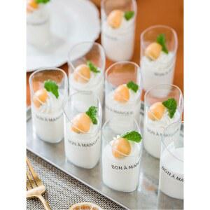 투명 디저트컵 일회용 플라스틱 컵 푸딩 젤리 용기 세트