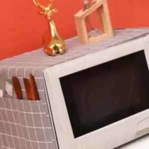 전자레인지커버 린넨소재 주방덮개 북유럽패턴 다용도 먼지차단