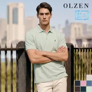 [올젠] 베이직 솔리드 반팔 카라 티셔츠 (ZOE2TT1304)