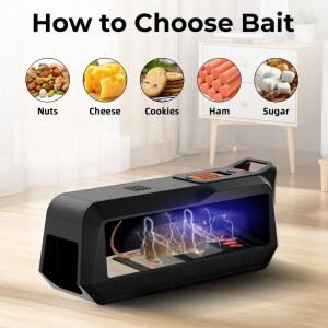 바닥트랩 1PC 고전압 쥐덫 USB AA 이중 전원 공급 장치 실내 실외 마우스 트랩