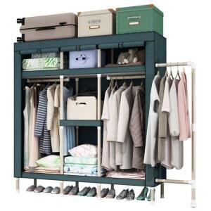 간이 옷장 이불장 조립식 행거 기숙사 168x45x175cm 자취 간편 투룸 라이트