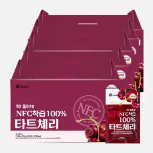 미쁨생활건강 딱좋아 타트체리 NFC 착즙 100% 몽모랑시 타트체리 원액 30포, 5개