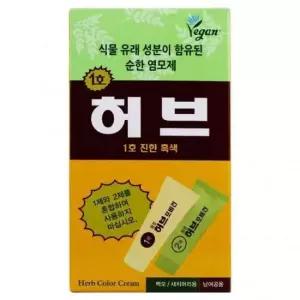 동성 허브포비건 염색약 1호 진한흑색