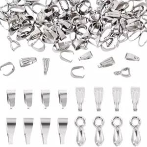 Craftdady 110Pcs 보석 클립 잠금 장치 베일 펜던트 커넥터 얼음 픽 핀치 제작 액세서리 용품 목걸이 DIY