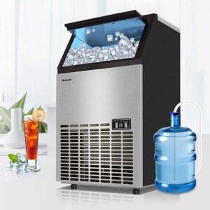 업소용제빙기 얼음제빙기 저장4kg 자동 PC방 얼음기계 풍냉 사각얼음 380kg