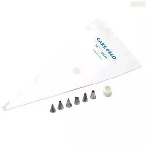 소형 생 크림 짤때 쓰는 주머니 도구 모양 끼우개 데코 짤주머니 꼭지