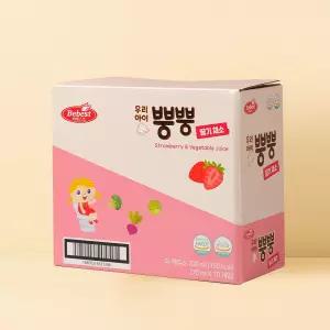 베베스트 우리 아이 뿡뿡 주스 딸기 채소 10개