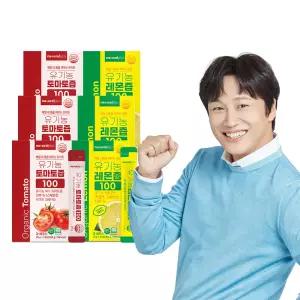 [3+3] 내츄럴플러스 토레샷 유기농 레몬즙 토마토즙 스틱 세트 NFC 착즙