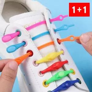 신발끈 실리콘 탈착 매직 운동화 고무 조절 무매듭 착탈