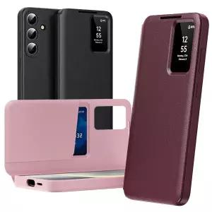 갤럭시 S26울트라 S26플러스 S26 스마트뷰 카드 케이스 슬림 가죽 하드 핸드폰 커버