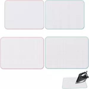 CHICWIN 4개 보호 다림질 프레스 패드 세트(2개 큰 2개 작은) 섬세한 원단 재봉 프로젝트를 위한 스코치