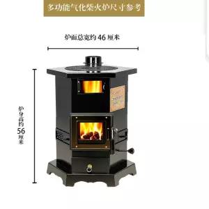 실내 난로 신형 캠핑화목난로 화목난로 장작 석탄 스토브 겸용 난방