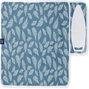 3mm 패딩과 실리콘 다리미 받침대가 있는 엔카사 XO 다림질 매트/패드(소형 28인치 x20인치) - 테이블