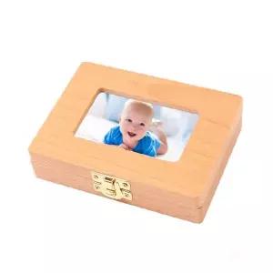 원목 아기 유치 보관함 젖니 케이스 탯줄 보관 추억 기념품 사진 각인 선물용