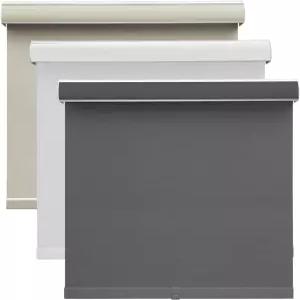 가정 사무실 회색 20인치 W x 60인치 L용 밸런스 자외선 차단 열 절연 패브릭 블라인드가 장착된 무료 조명