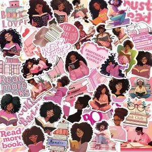 킨들용 블랙 걸북 스티커 50PCS 킨들 핑크 북키쉬 에스테틱 북 러버 액세서리 방수 비닐