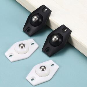 [THG] 4개입 자가 접착 캐스터 휠 360도 회전 스티키 풀리 이동 롤러 키트 가구 박스용