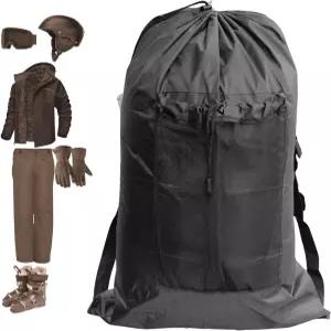 마이수팟 겨울 장비 가방. 스키 스노보드 스노슈잉 스 낚시 캠핑 - 26인치 H x 14인치 DIA 420D 폴리에스터