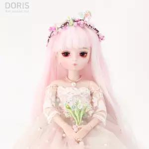 45cm 대형 구관인형 자립인형 초딩선물 역할교구 패션코디 아기