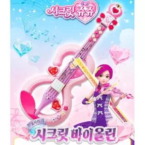 쥬쥬 장난감 바이올린 유아선물 핑크 LED 감각놀이완구 정서발달