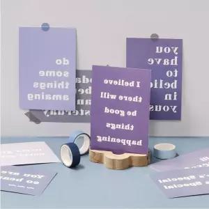 레터링 보라색 엽서 모음 인테리어 벽꾸미기 소품 홈데코 방꾸미기 세트