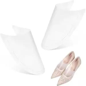 투크노우 20pcs 플라스틱 신발 나무는 모양을 유지하고 유니용 투명 나무 스포츠 가죽용 셰이퍼 크리즈