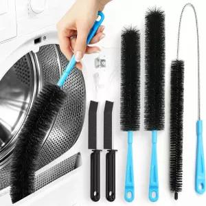 홀릭메 드라이어 통풍구 클리너 키트 - 보푸라기 제거 및 하수구 세트 브러시 막힘 제거를 위한 5피스