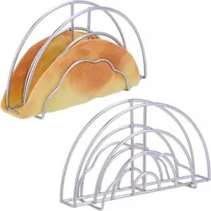 타코 쉘 스탠드 몰드 스테인리스 스틸 옥수수 토르티야 베이킹 튀김기 또는 에어 프라이용 메이커 홀더