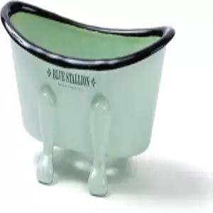 블루 스탤리온 그린 미니 욕조 비누 접시 캐디