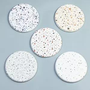 (5개 세트) 티 코스터 컵홀더 컵받침 종이컵 홀더 만들기 규조토