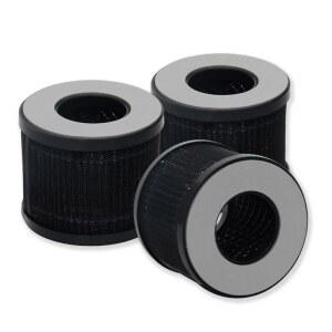 뷰어 CA09FT 01 DH 라이프랩스 사이어 휴대용 공기청정기 3팩 H13 헤파 활성탄 3단계 여과와 호환되는 교체 필터 DS-R0 DS-YS