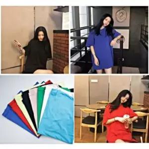 [의류] 티셔츠 카라원피스 반팔 깔끔한 원피스 롱원피스 플레