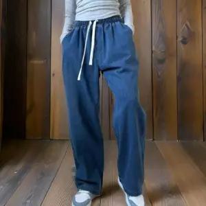 [신상오픈런]밴딩데님팬츠 허리끈 배기 항아리 순면 청바지 (31545815)