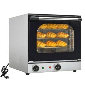 컬리스트라 상업용 코베션 오븐, 30Qt / 28L, 하프 사이즈 전기 컨베션 오븐 콘터탑, 1750W, 스테인리스 스틸 챔버, 3단 배선 그리드, 케이터링, 베이커리, Iftar에 적합, CSA 인증 획득