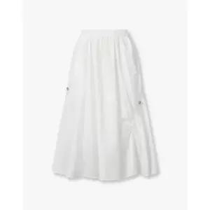 GCUT 스트링 디테일 밴딩 스커트_화이트 7255235108107825