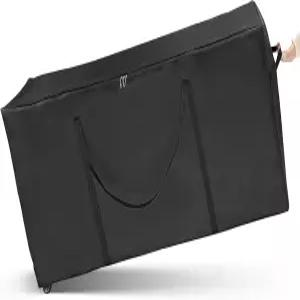 로벨 7.5피트 롤링 크리스마스 트리 보관 가방 바퀴 달린 야외 600D 쿠션 방수 지퍼 파티오 가구 50x15x25